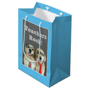 Sac Cadeau Moyen Appréciation de professeur de golden retriever