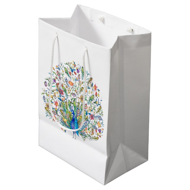 Sac Cadeau Moyen Aquarelle (Devant Angle)
