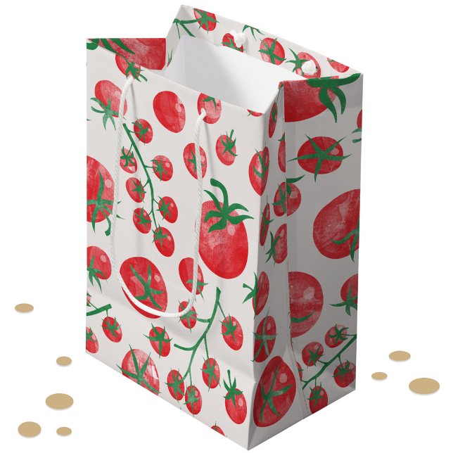 Sac Cadeau Moyen Aquarelle de tomate (Fun tomato watercolor gift bag)