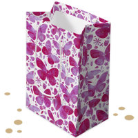 Aquarelle papillon rose