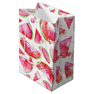 Sac Cadeau Moyen Aquarelle pastèque 1