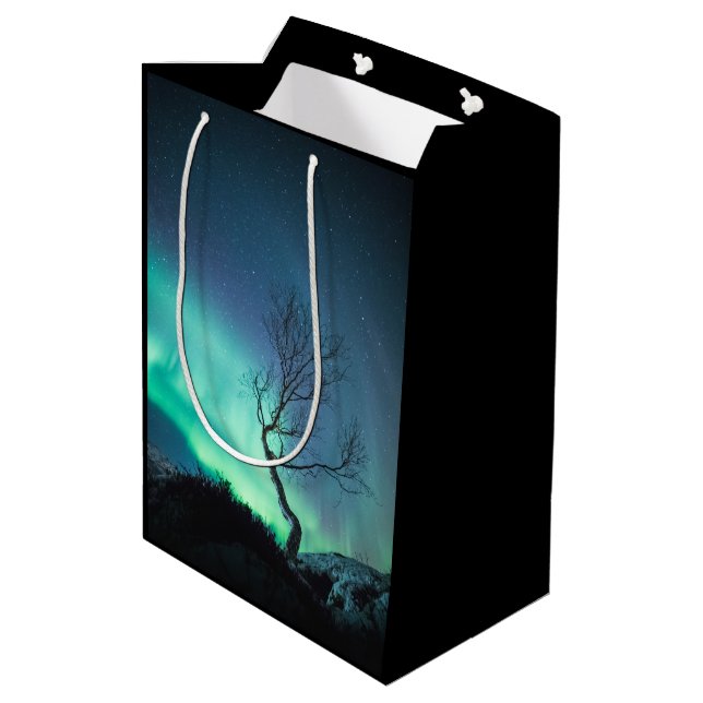 Sac Cadeau Moyen Arborescence boréale (Dos Angle)