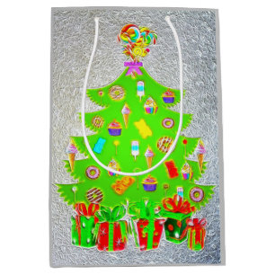 Sac Cadeau Moyen Arbre de Noël