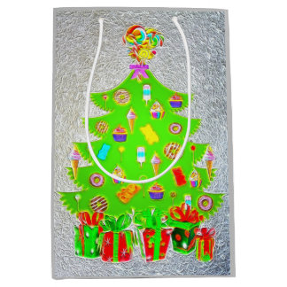 Sac Cadeau Moyen Arbre de Noël