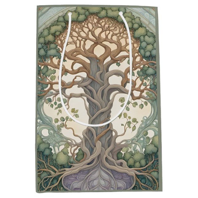 Sac Cadeau Moyen Arbre de Vie (Devant)