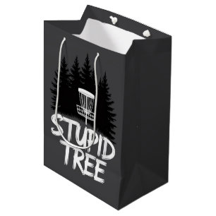Sac Cadeau Moyen Arbre Stupide Disc Golf Drôle Frisbee Golf Golfeur