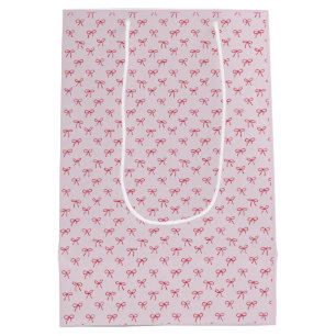 Sac Cadeau Moyen arc rose motif Saint-Valentin