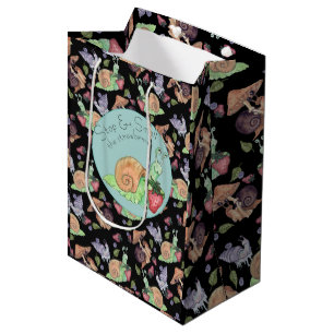 Sac Cadeau Moyen Arrêtez et sentez le Motif de l'escargot des frais