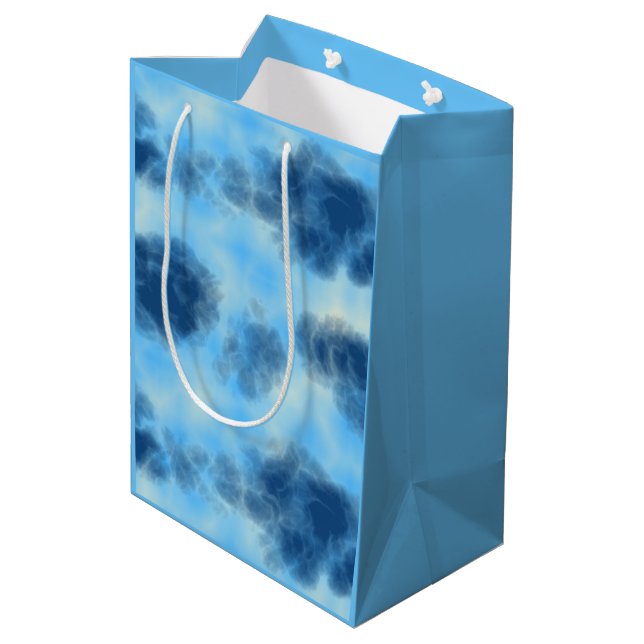 Sac Cadeau Moyen Art Blue Cloud (Dos Angle)
