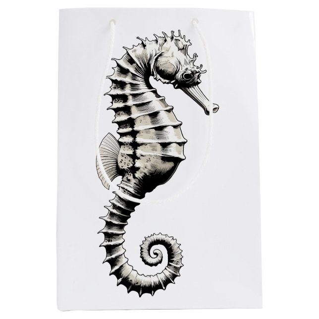 Sac Cadeau Moyen Art du hippocampe (Devant)