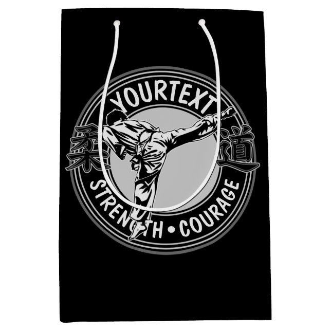 Sac Cadeau Moyen Arts martiaux personnalisés JUDO Japon Sport de co (Devant)