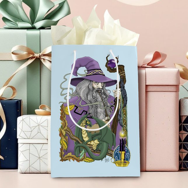 Sac Cadeau Moyen Assistant Imaginaire Dragon violet (Créateur téléchargé)