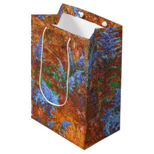Sac Cadeau Moyen Astilbe Dusty Blue à bord