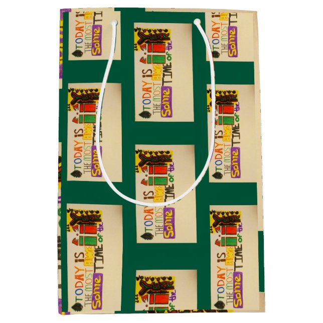 Sac Cadeau Moyen Aujourd'hui est la période la plus impressionnante (Devant)