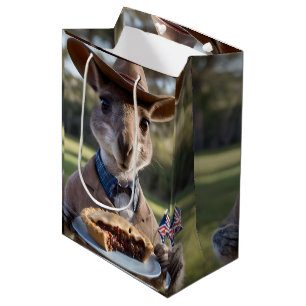 Sac Cadeau Moyen Aussie Kangaroos Aimez Les Pies De Viande Australi