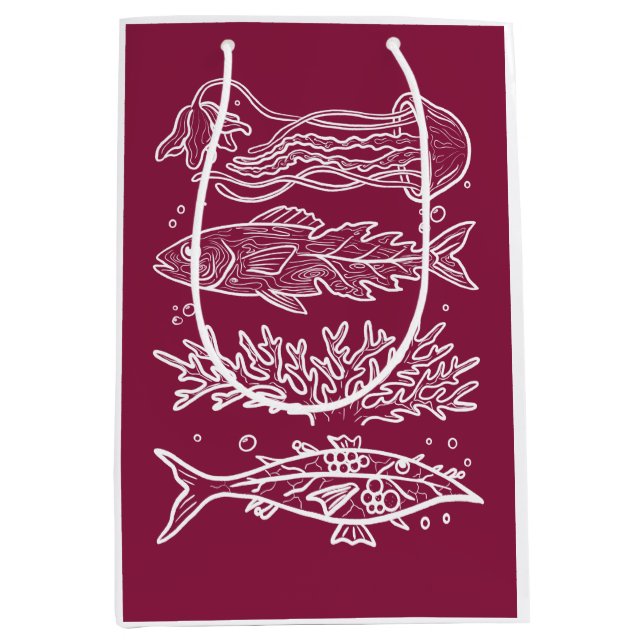 Sac Cadeau Moyen Autocollant (Devant)