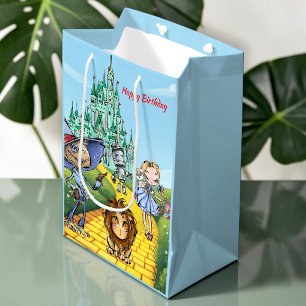 Sac Cadeau Moyen Aventure d'anniversaire sur la route de briques ja