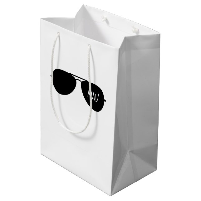 Sac Cadeau Moyen Aviateur Lunettes de soleil Le pilote INITIALISE l (Dos Angle)