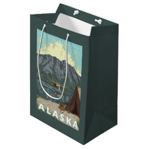Sac Cadeau Moyen Avion de Bush et pêche - parc national de Denali,