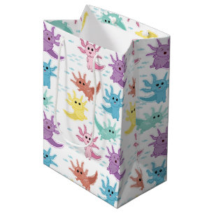 Sac Cadeau Moyen Axolotl Kids Cute Salamander Motif