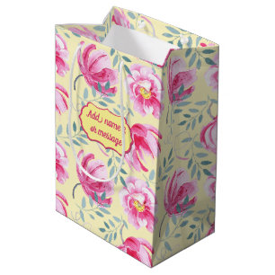 Sac Cadeau Moyen Baby Pink Anglais Rose Moyen Cadeau