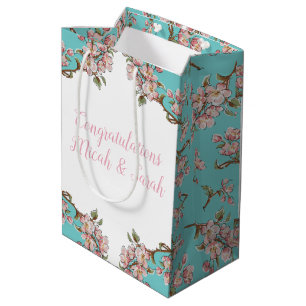 Sac Cadeau Moyen Baby shower Cherry Blossom