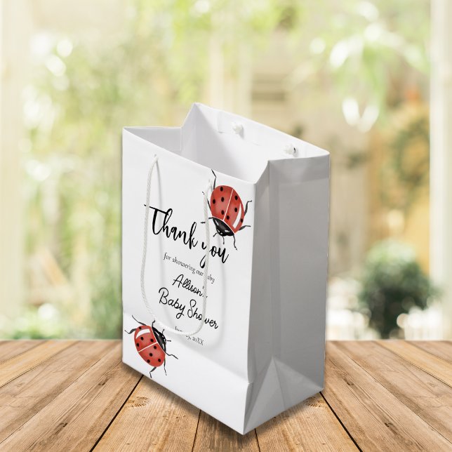 Sac Cadeau Moyen Baby shower de Ladybugs (Créateur téléchargé)