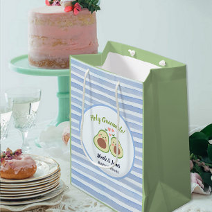 Sac Cadeau Moyen Baby shower jumeaux neutre genre de l'Avocado