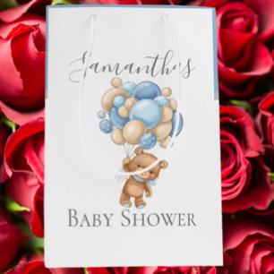 Sac Cadeau Moyen Baby shower Teddy Bearly Wait GARÇON