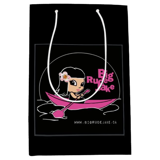 Sac Cadeau Moyen Bac cadeau moyen pour canot rose BRJ (Devant)