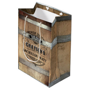 Sac Cadeau Moyen Bachelor Party Russe Whiskey Barrel