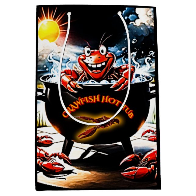 Sac Cadeau Moyen Bain chaud à langouste (Devant)