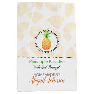 Sac Cadeau Moyen Bain et emballage corporel faits maison Ananas