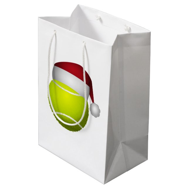Sac Cadeau Moyen Bal de tennis de Noël (Dos Angle)