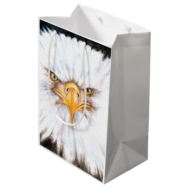 Sac Cadeau Moyen Bald Eagle Gaze (Dos Angle)