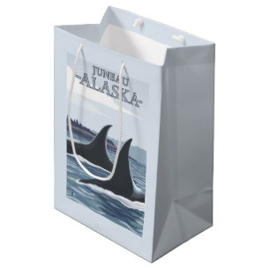 Sac Cadeau Moyen Baleines #1 - Juneau, Alaska d'orque