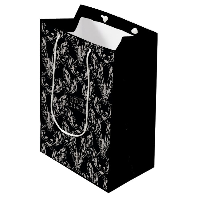 Sac Cadeau Moyen Balerion Skull Pattern (Devant Angle)