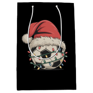 Sac Cadeau Moyen Balle de football Noël Noël Noël Chapeau Noël Spor