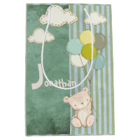 Ballons d'ours blanc Vert mignon Bandes Enfants