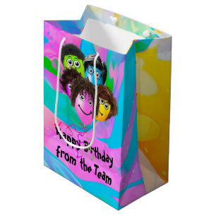 Sac Cadeau Moyen Balloons de fête d'anniversaire drôles