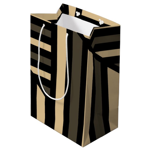 Sac Cadeau Moyen Bande d'art de ligne de perspective (Dos Angle)