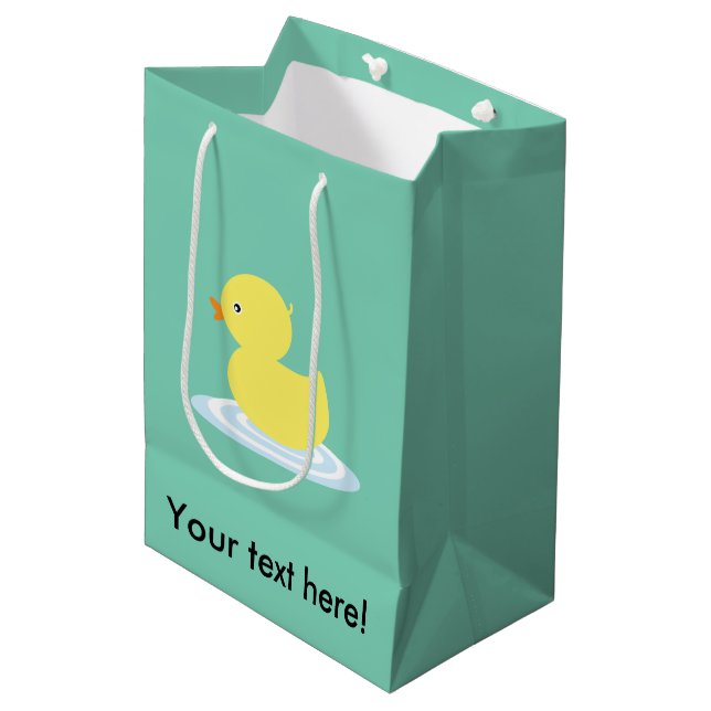 Sac Cadeau Moyen Bande dessinée de canard de bébé (Devant Angle)