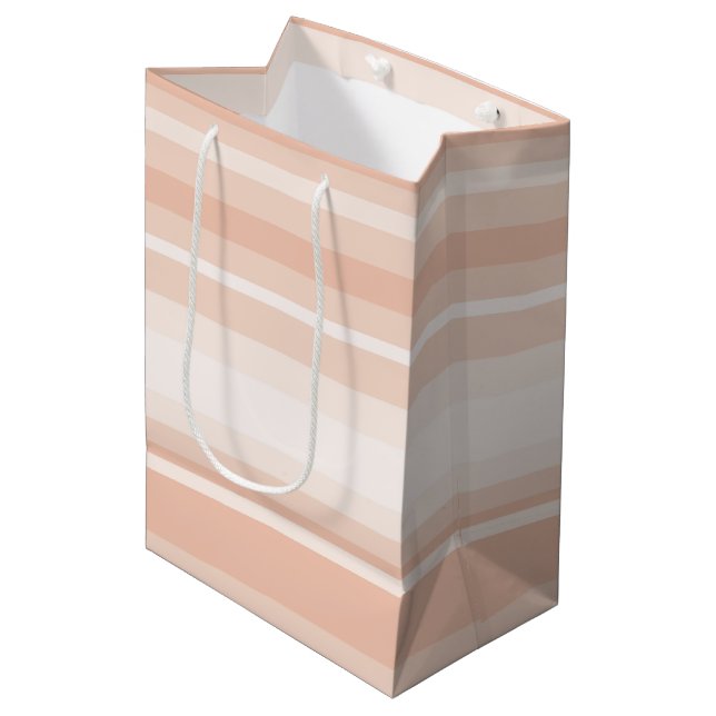 Sac Cadeau Moyen Bandes de broches (Devant Angle)