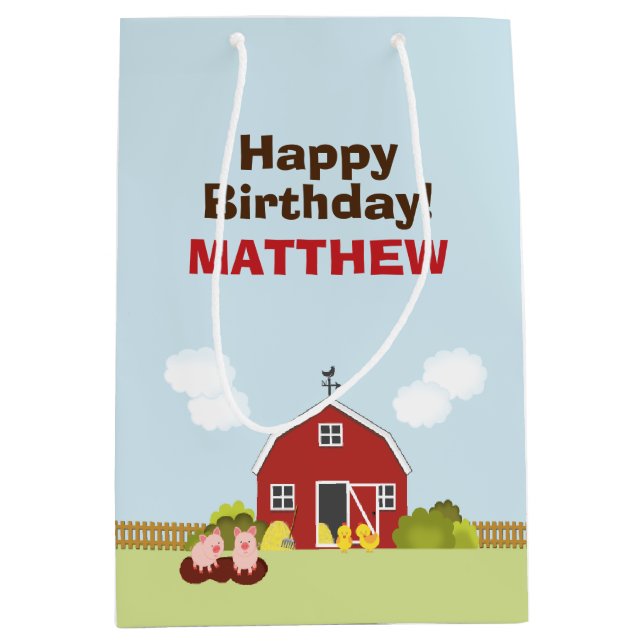 Sac Cadeau Moyen Barnyard (Devant)