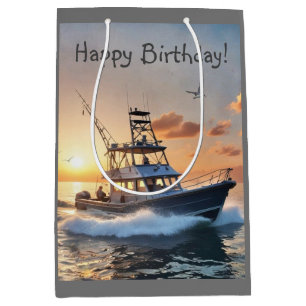 Sac Cadeau Moyen Bateau de pêche