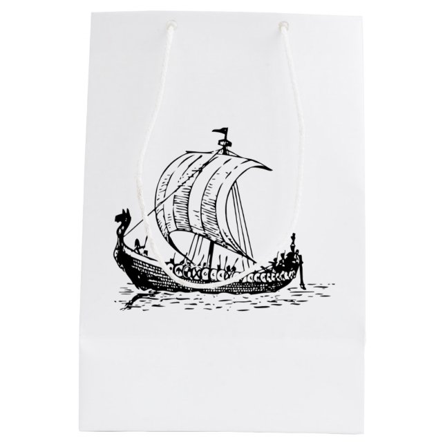 Sac Cadeau Moyen Bateau de Viking (Dos)