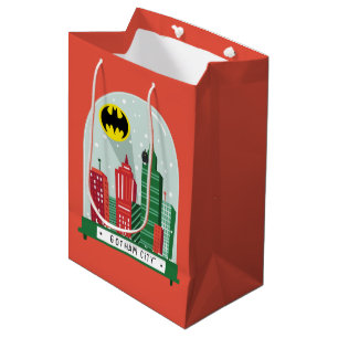 Sac Cadeau Moyen Batman Gotham City™ - Graphique du Globe des neige
