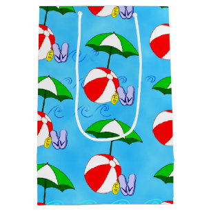 Sac Cadeau Moyen Beach Ball Pool Jouets Motif été