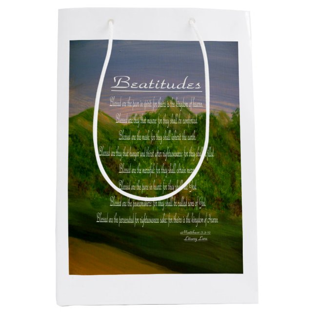 Sac Cadeau Moyen Béatitudes (Devant)