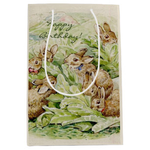 Sac Cadeau Moyen Beatrix Potter Tale des lapins Flopsy